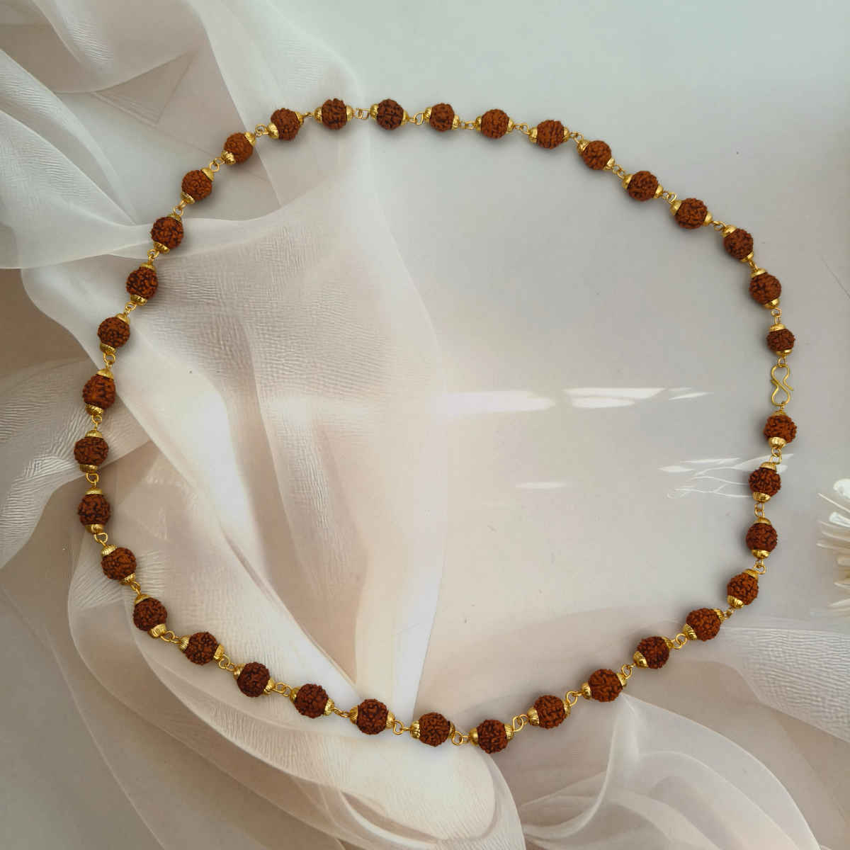 The Opal Factory Rudraksha Mala | Brown