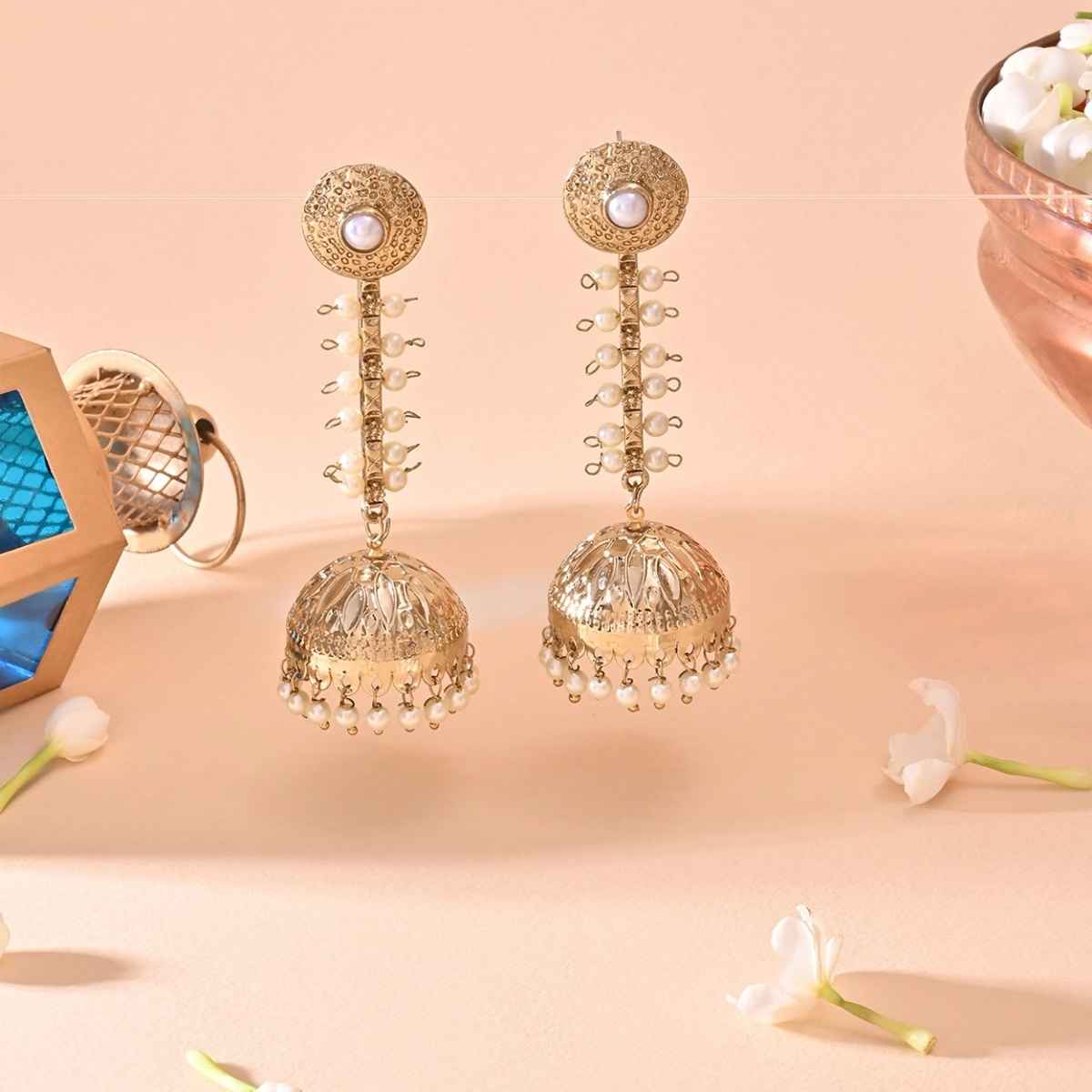 Fida Divine Dome Bells Jhumka Earrings