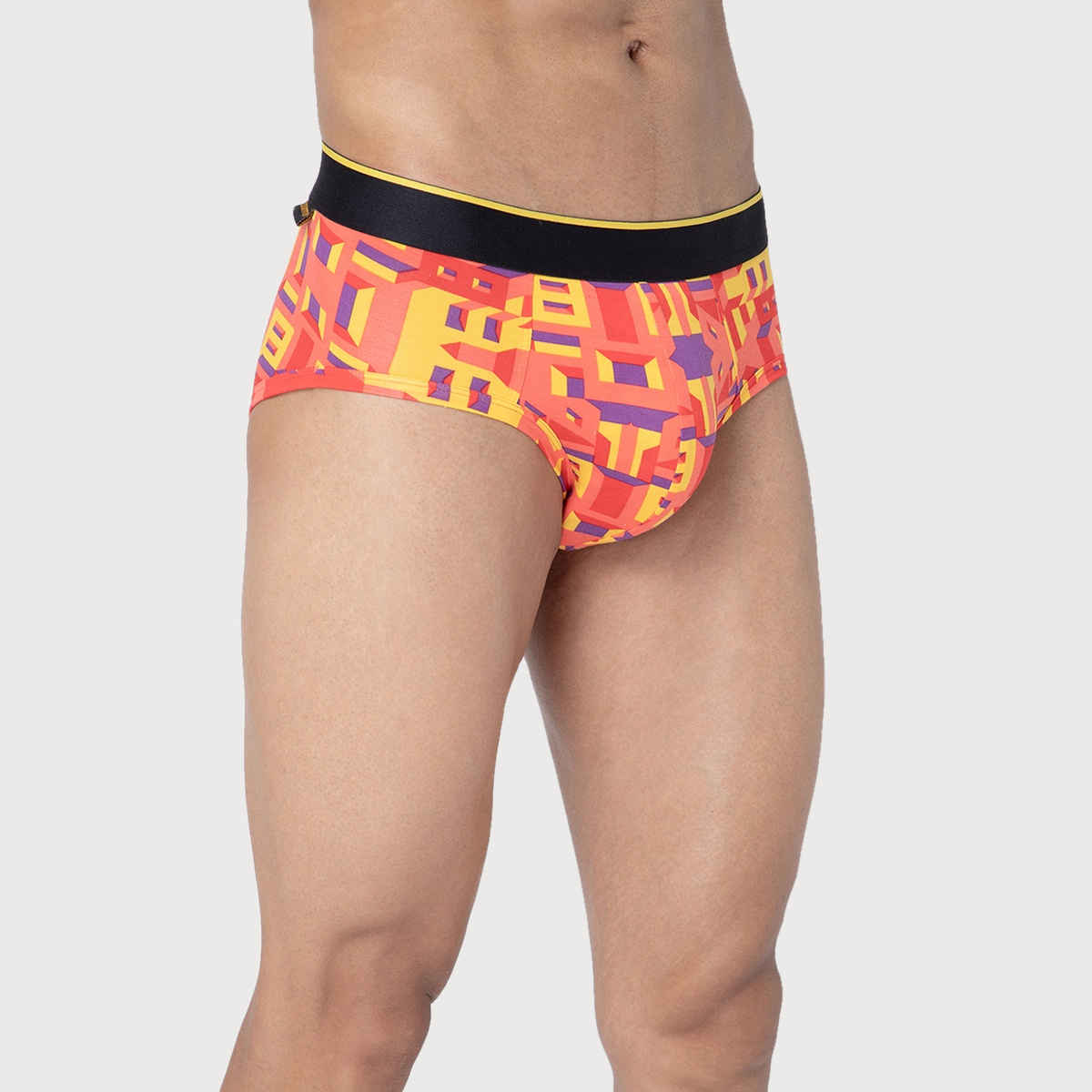 Bummer Men's Printed Micro Modal Brief Underwear | Bricked - M