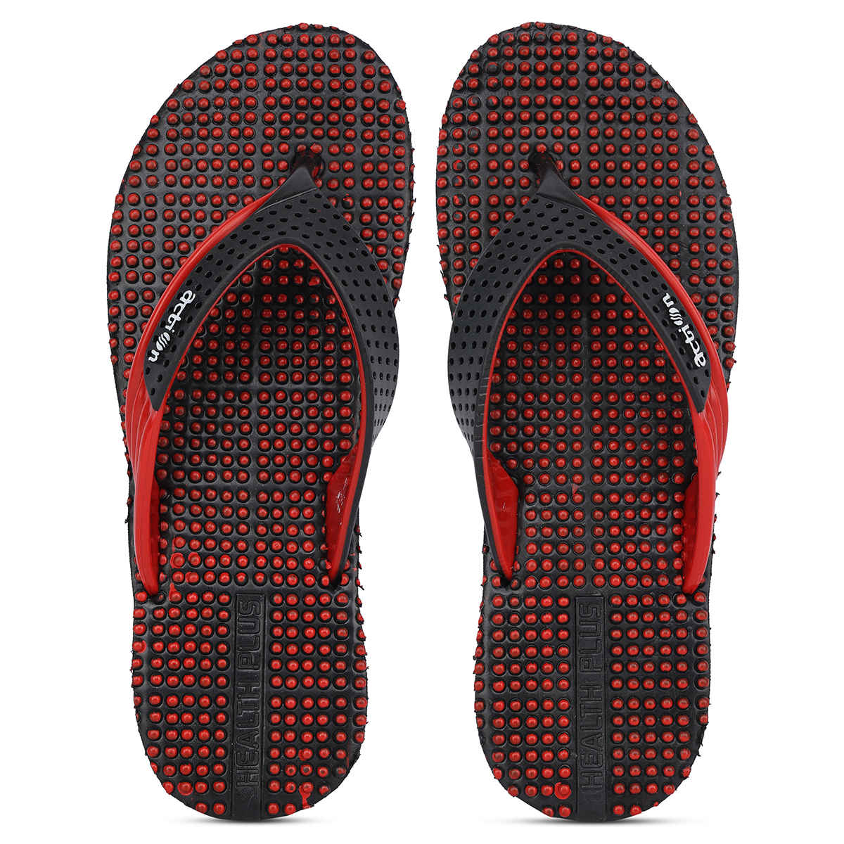 Action Slipper For Women | Nfl-29 Black-Red - UK-4