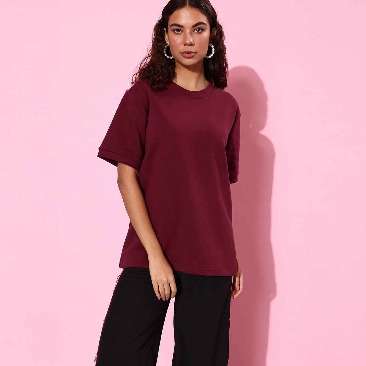 Dillinger Women's Sweatshirt | DLWMNSWT062 | Maroon - S