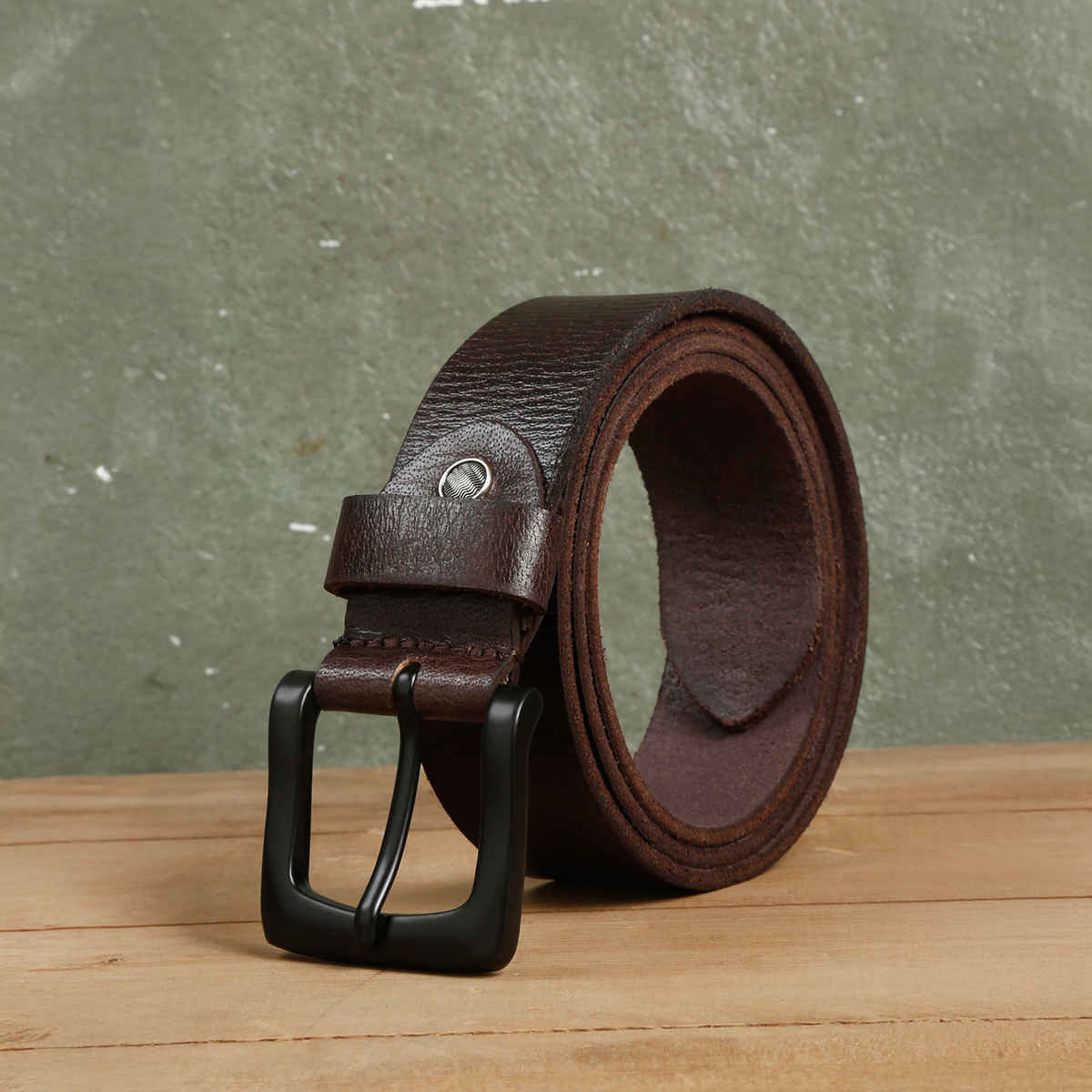 Teakwood Men's Leathers Belt | Brown - 38 in