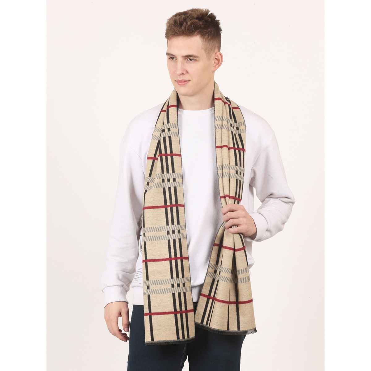 Calvadoss Men's Checked Muffler | Muf1604 | Multicolour