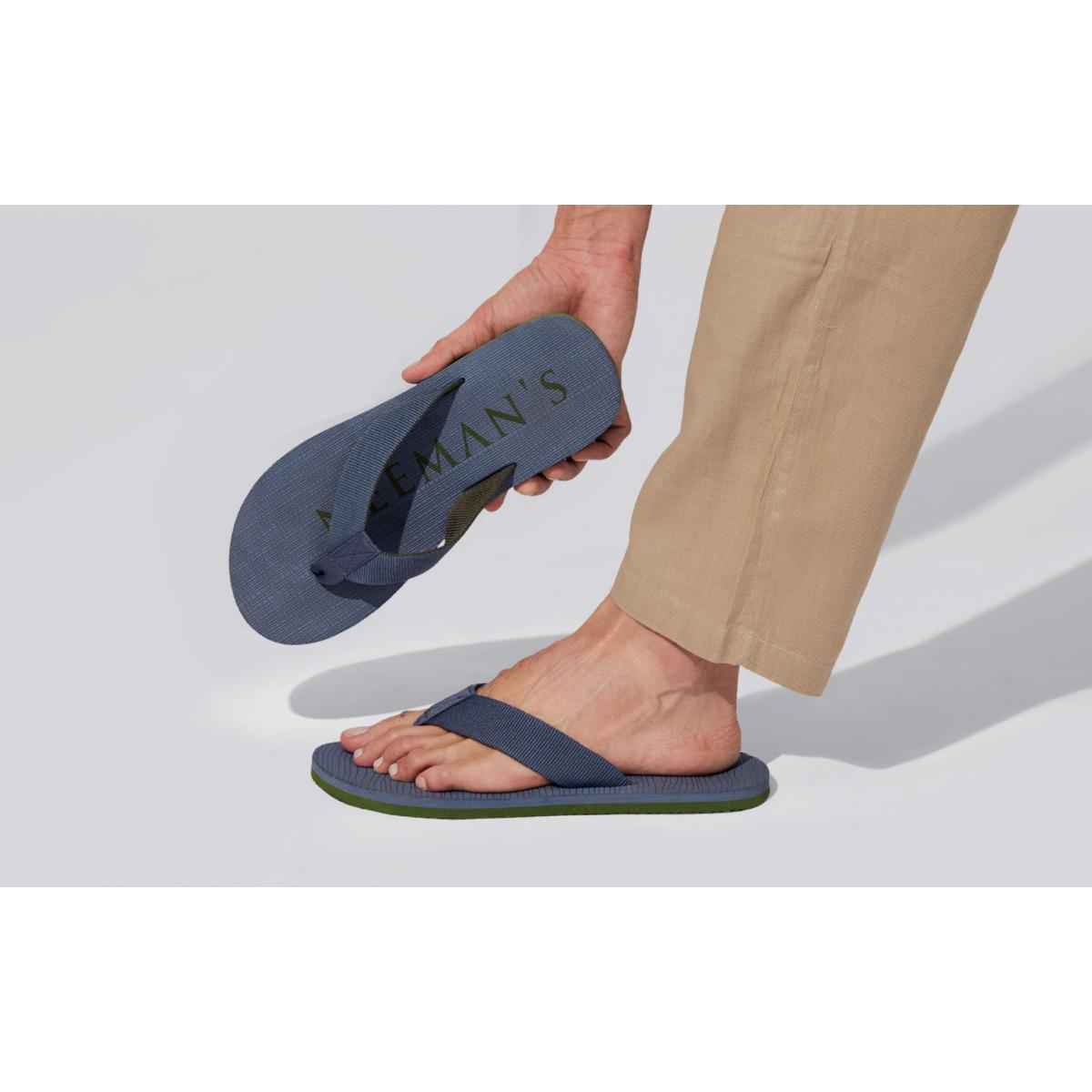 Neeman's Men's The Humble Flips | Grey & Green - UK 8