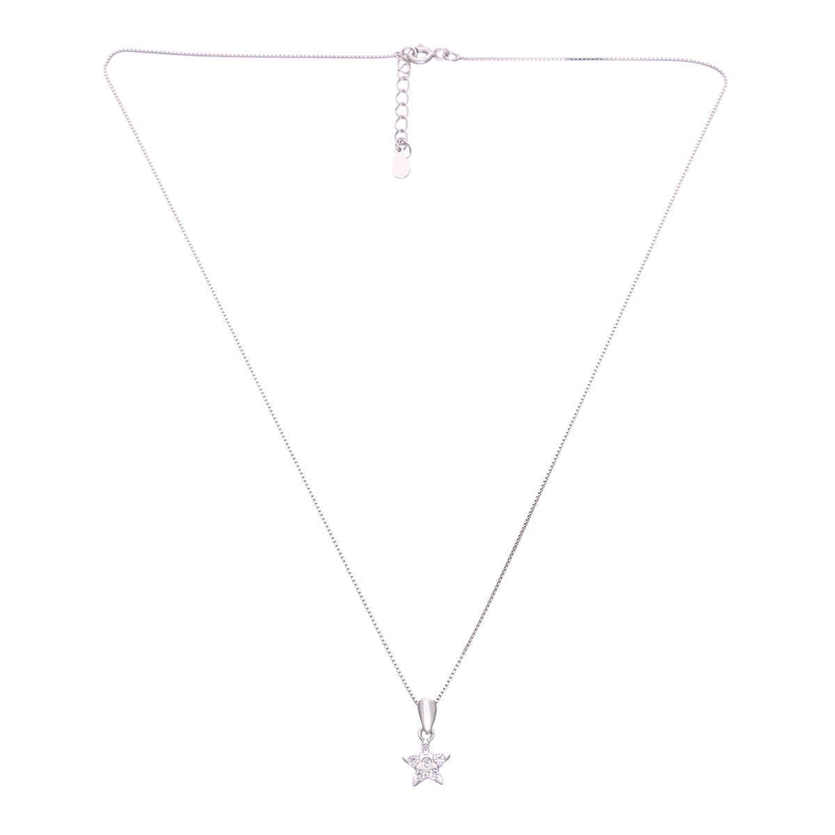 Kai Jewel Silver Star Pendant with Chain | NLCS605-S-NA