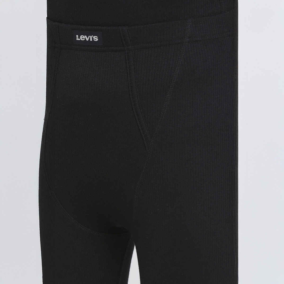 Levi's Men's Regular Fit Full Length Thermal Bottom Wear (Black)-Pack of 1-XL