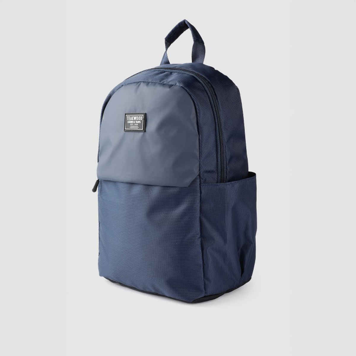 Teakwood Unisex Leathers Anna Backpack | Navy - 25 L
