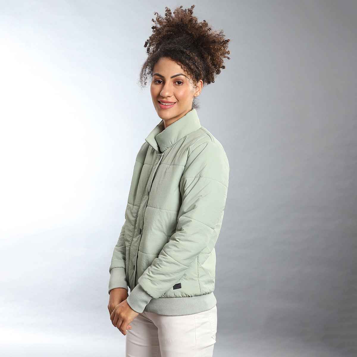 Campus Sutra Women's Jacket | Grey - S