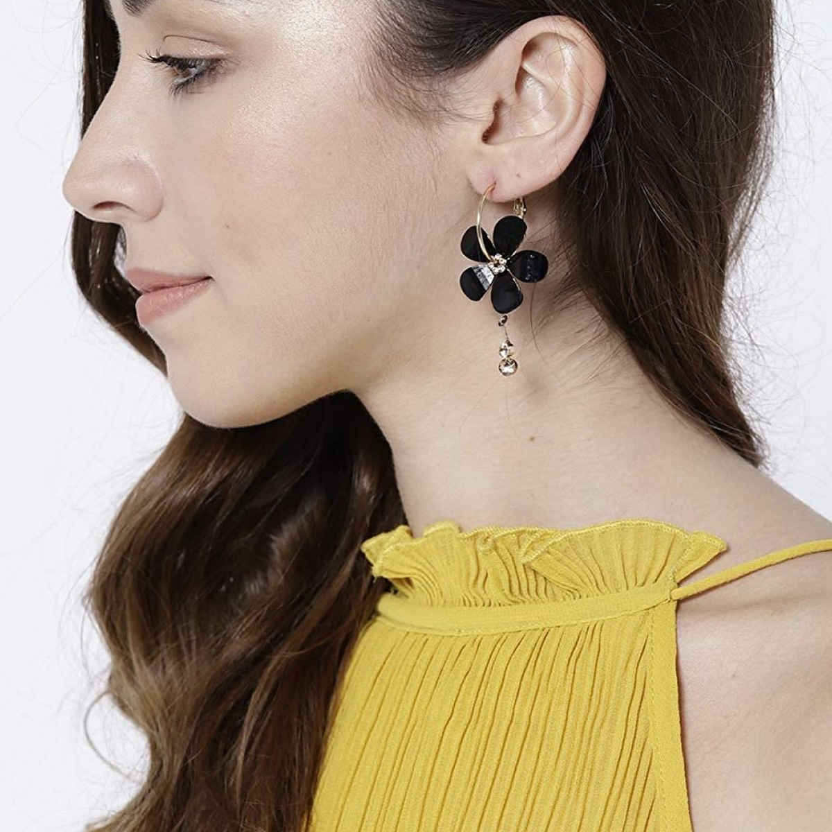 YouBella Stylish Party Wear Jewellery Gold Plated Drop Earrings for Women (YBEAR - 31192)