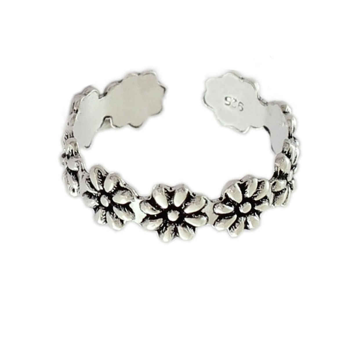 Youbella 925 Sterling Silver Toe Ring For Women(Ybtr - 02 - Fof)