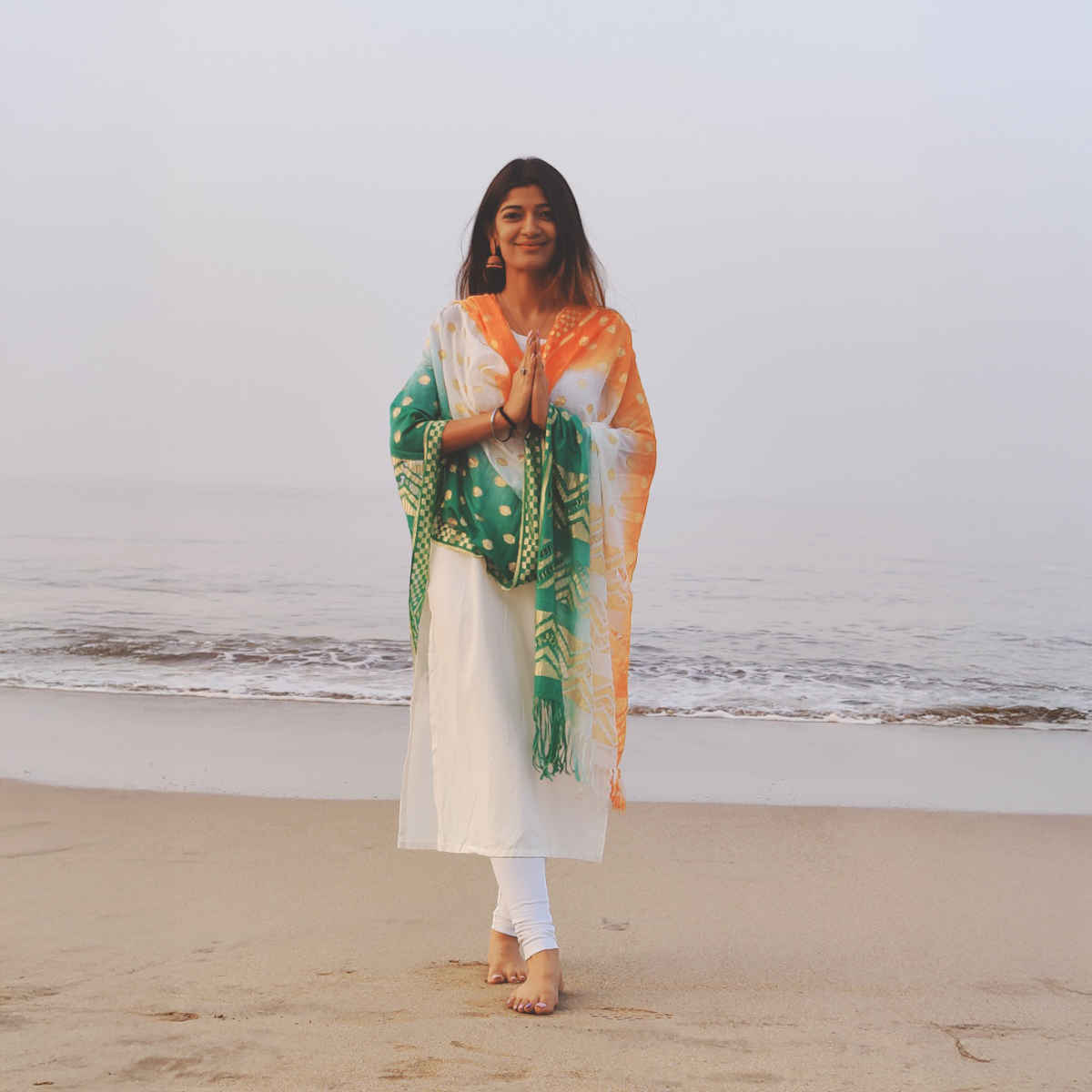 House Of Festivals Tricolor Dupatta | Tiranga Theme Dupatta