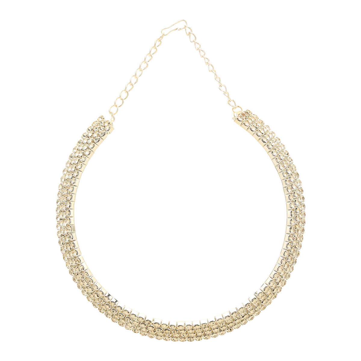 YouBella Stylish Latest Traditional Jewellery Silver Plated Choker Necklace for Women