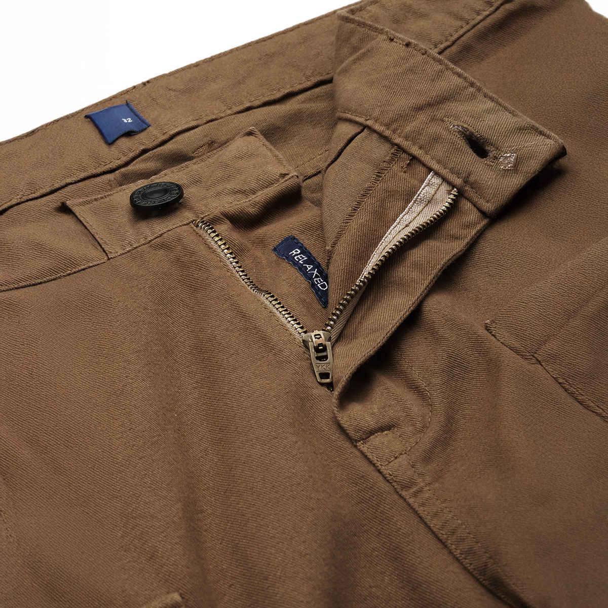 Bene Kleed Men's Relax Fit Cargo Trousers | Brown - 34