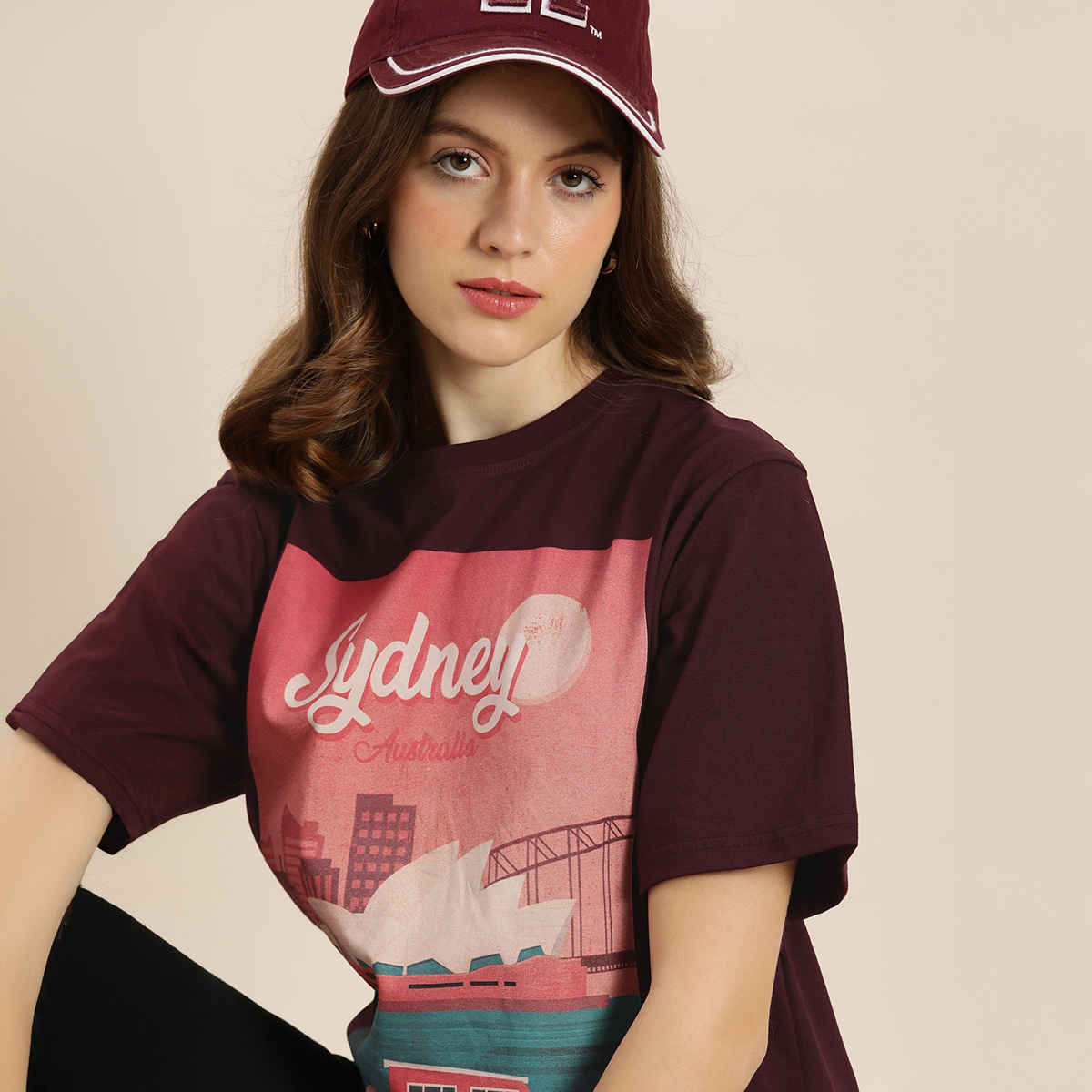 Dillinger Women's T-shirt | WMNCR104WINE | Wine - M