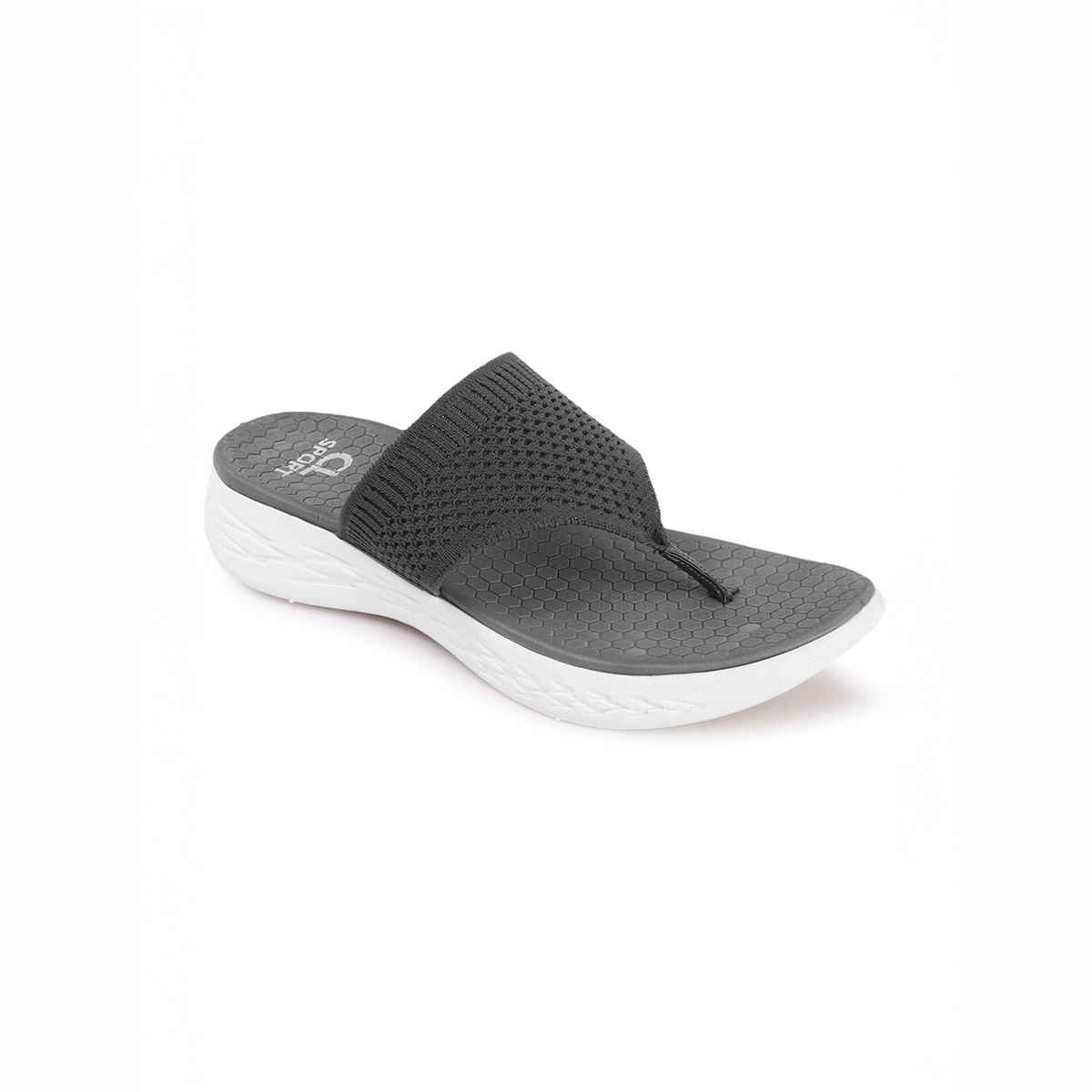 Carlton London Grey Comfortable Women's Flip Flops | UK 8