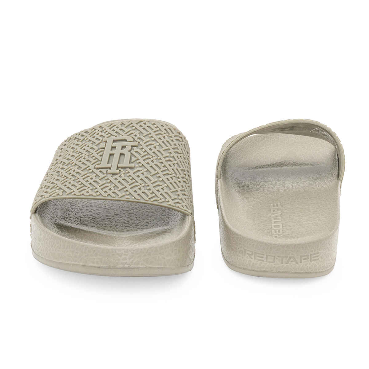Red Tape Men's Sliders Flip-Flops | RFF1293 | Beige - UK 10