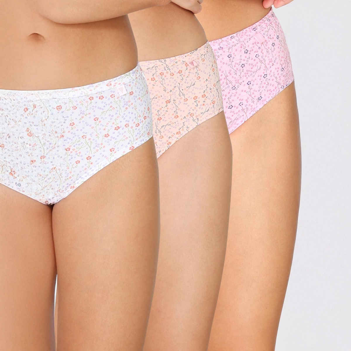Van Heusen Women Pack of 3 Anti Bacterial Waistband Hipster Panty |XXL |Colour May Vary