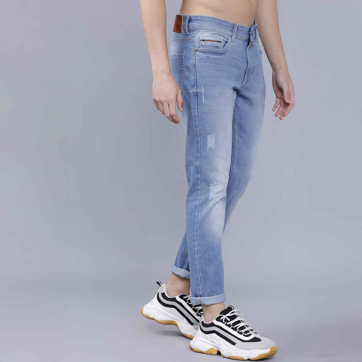 The Indian Garage Co Slim Fit Casual Jeans | Blue - 36