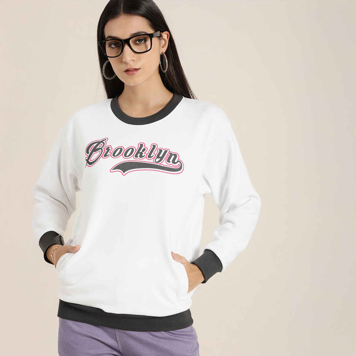 Dillinger Women's Sweatshirt | Dlwmnswt036 | White - XL