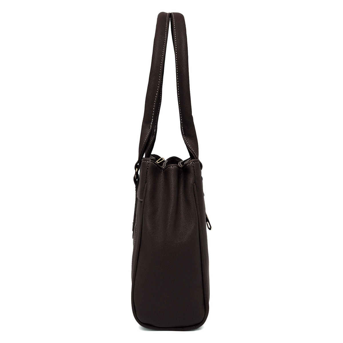Fostelo Women's Vegan Leather Carina Handbags Shoulder Hobo Bag Ladies Purse | Brown | Large