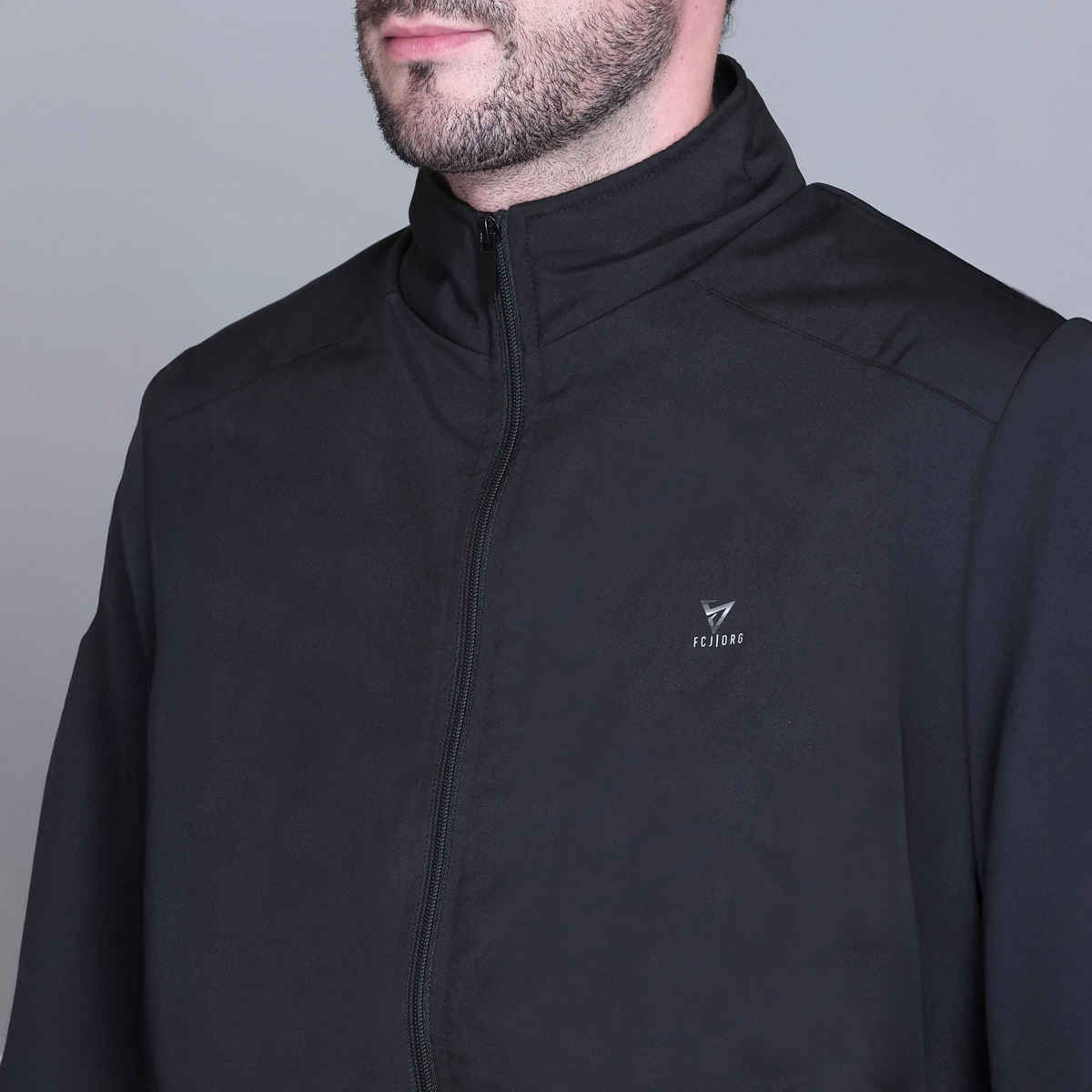 Fort Collins Men's Windbreaker Jacket | Black - L