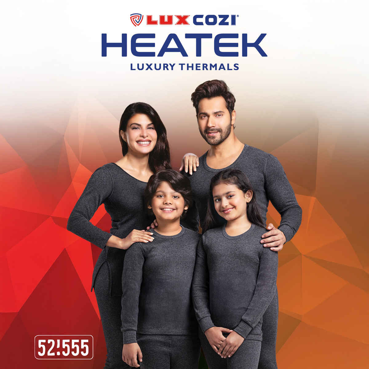 Lux Cozi Women's Heatek Premium Ultra Soft Stylish Warm Thermal Top | Black Melange - 95