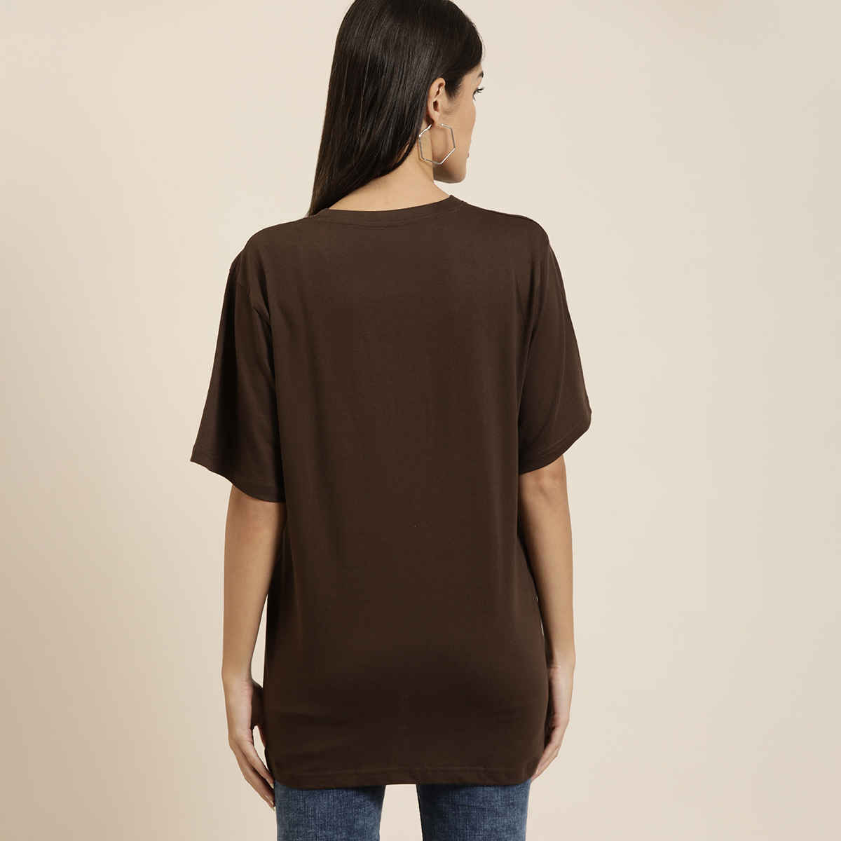 Dillinger Women's T-shirts | DLWOP001CHO | Chocolate Brown - XL