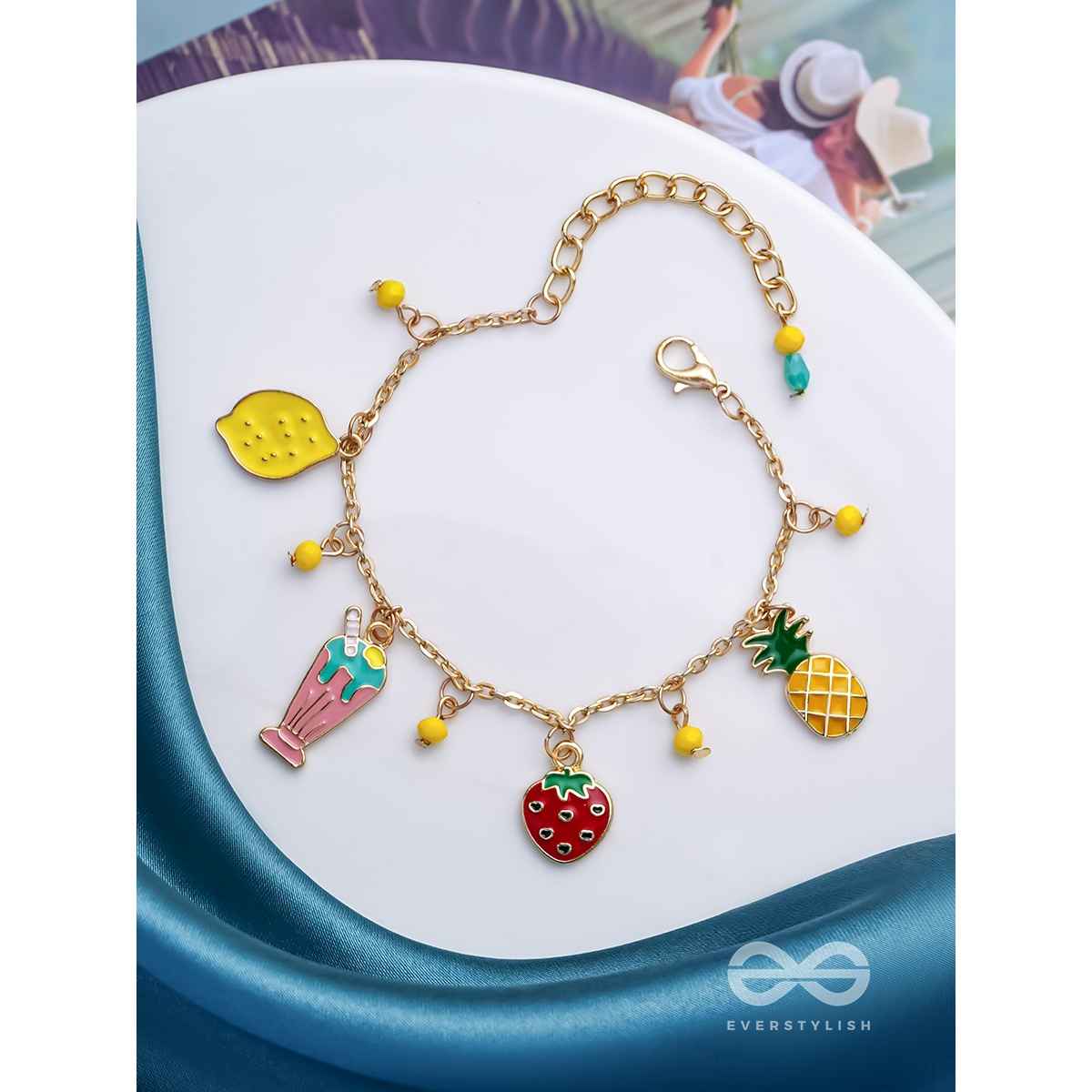 Everstylish The Fruit Loop- Golden Enamelled Bracelet