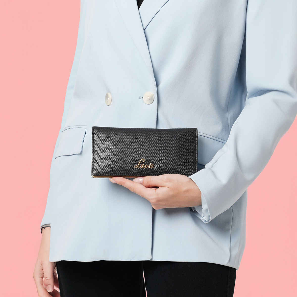 Lavie Women's Herring Safain Bifold Wallet | Black