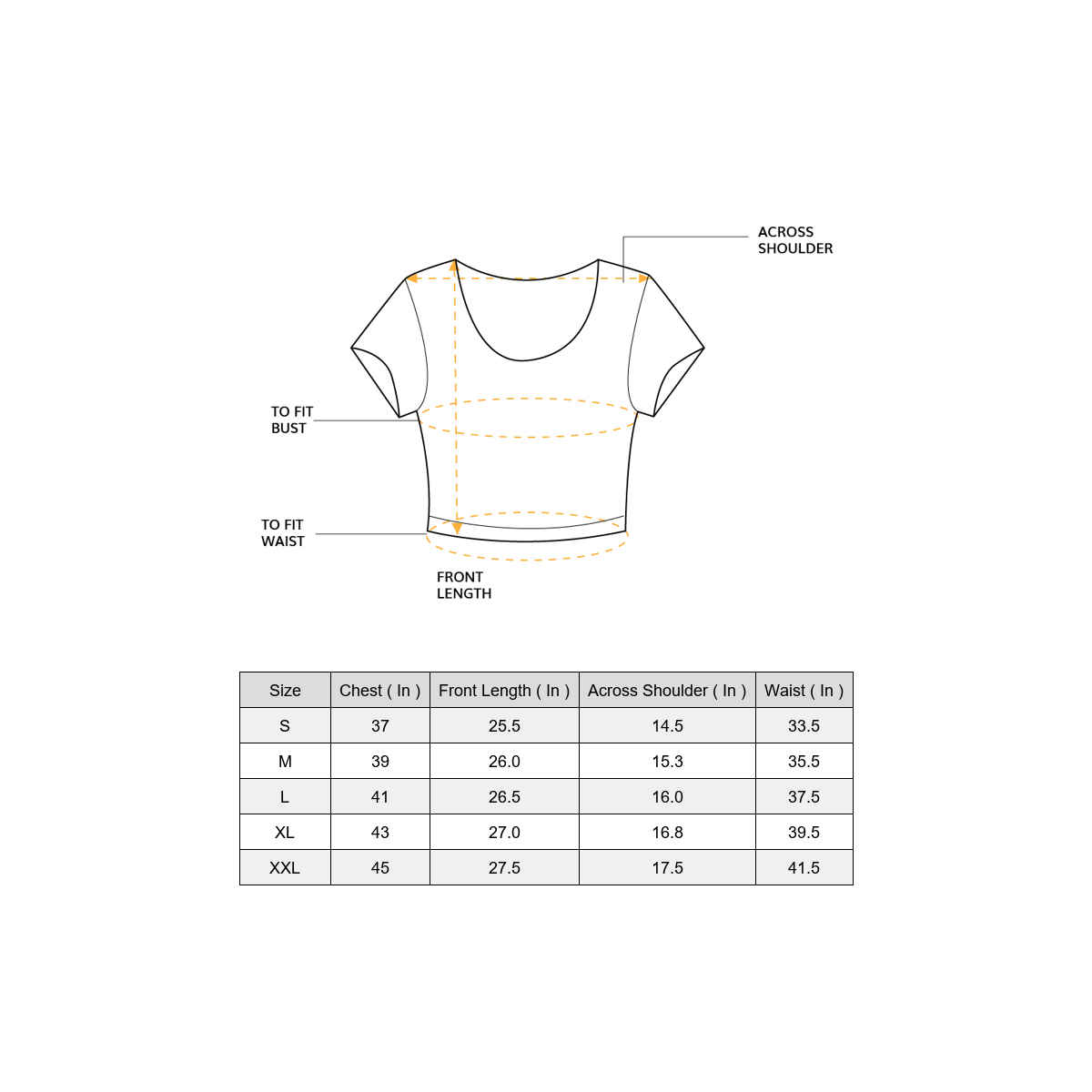 Vishudh Women's Geometric Printed Mandarin Collar Empire Top | Off White | XL