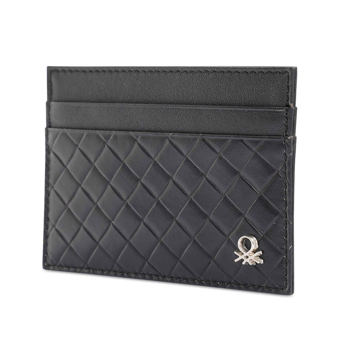 United Colors Of Benetton Men's Genuine Leather Wallets | Black