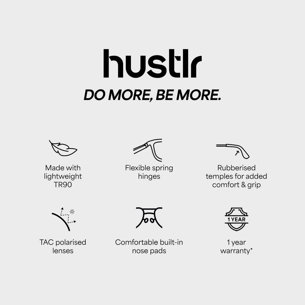 Lenskart Hustlr Unisex Sunglasses | Navy Blue-Grey