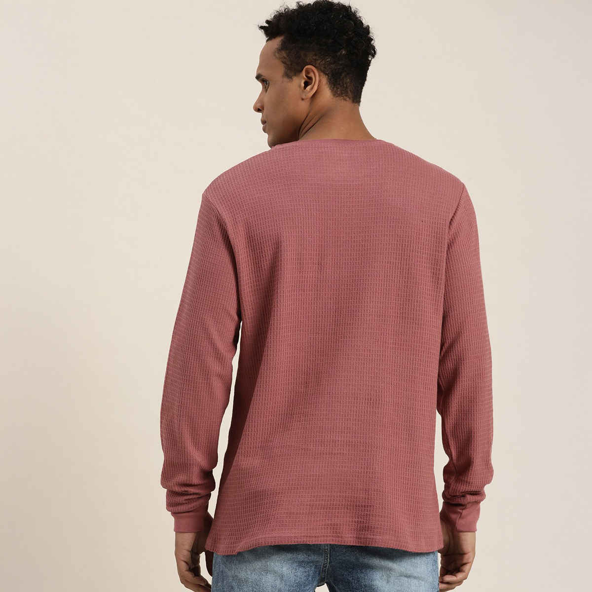 Dillinger Men's T-shirt Long Sleeve | DLGRFS031WRS | Withered Rose - XL