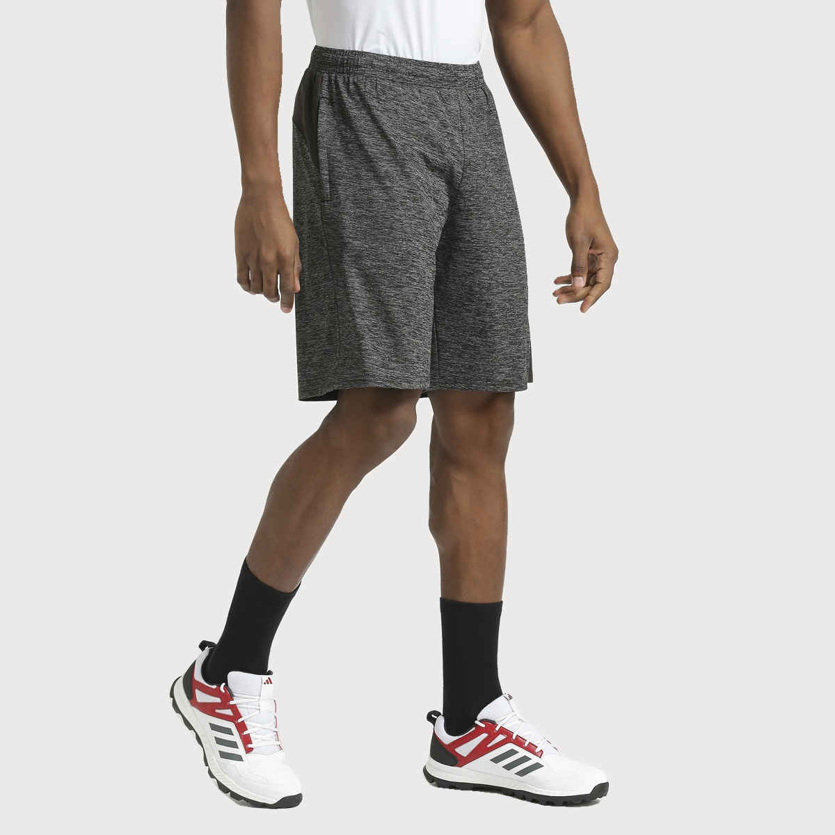 PlayR Men's Running Essential Shorts Polyester Spandex | Dark Grey - M