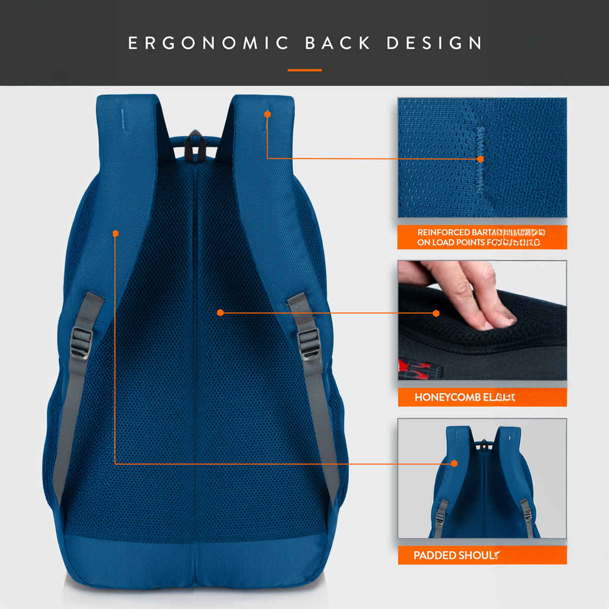 Lunar's Cargo 48L Laptop Backpack With -Blue