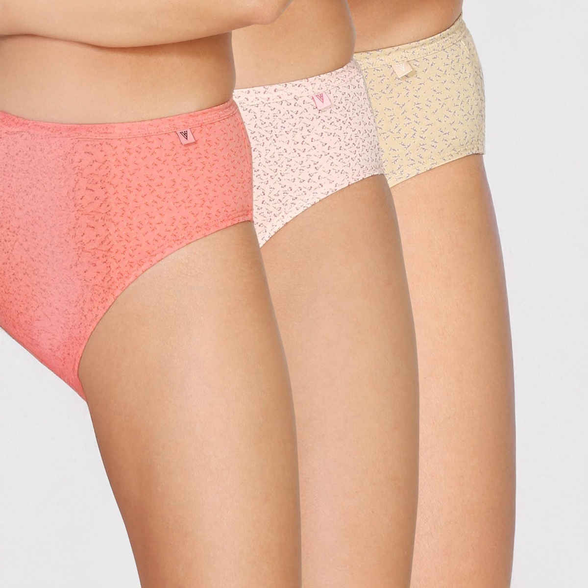 Van Heusen Women Pack of 3 Anti Bacterial Waistband Hipster Panty |XXL |Colour May Vary
