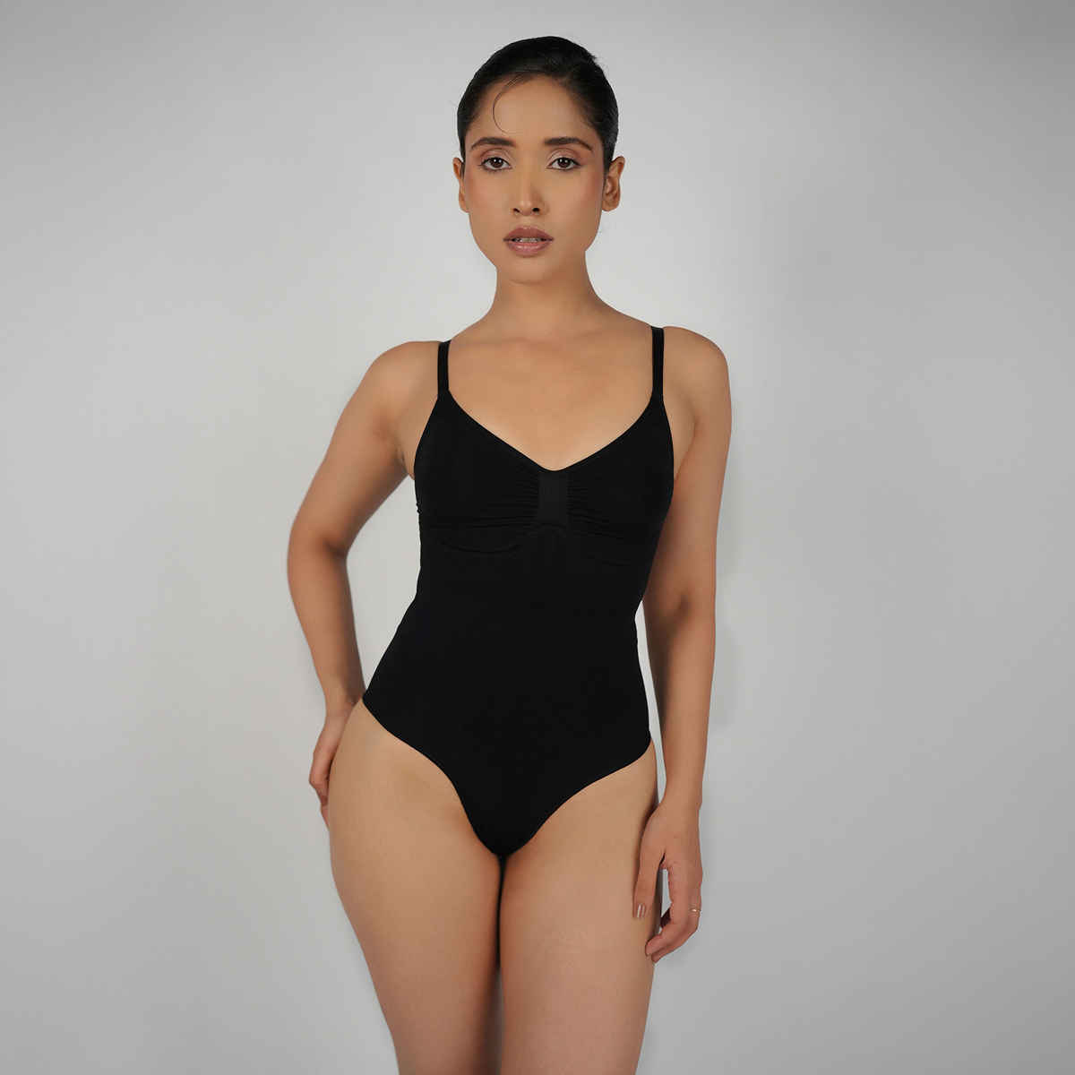 Theater Women Black Brief Bodysuit 2XL-3XL