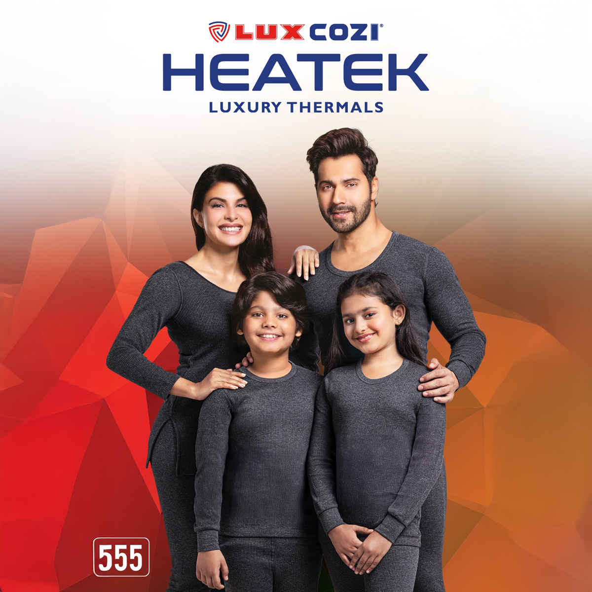 Lux Cozi Men's Heatek Thermal Comfort, Stretchable & Super Warm Trouser | Black Melange-100