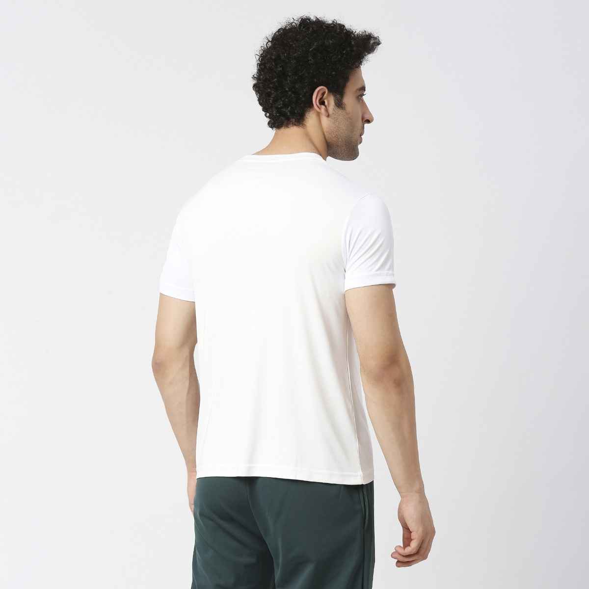 Playr Men's Adult Training Tee Polyester for All Season | White | L