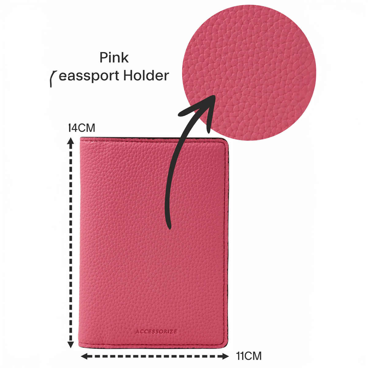 Accessorize London Women's Passport Holder | Pink