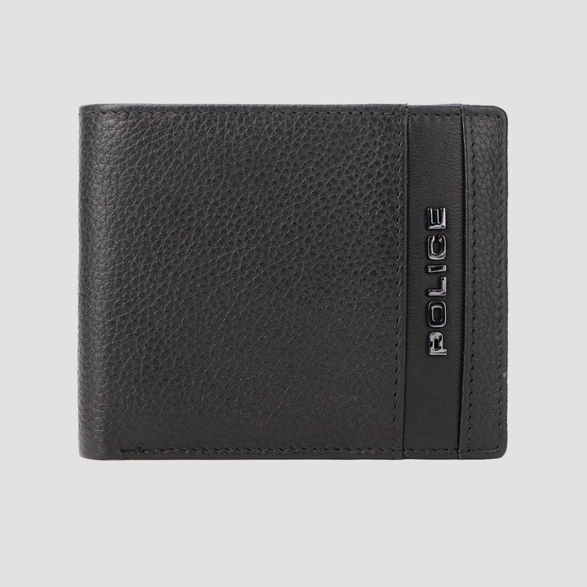 Police Men's Solid Leather Bi-Fold Wallet | Black - One Size