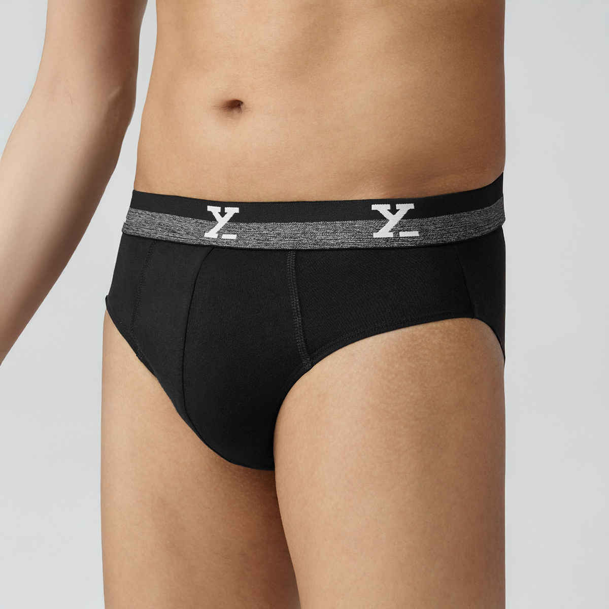 XYXX Men's Cotton Solid Briefs, Pack of 1, Jet Black| XL