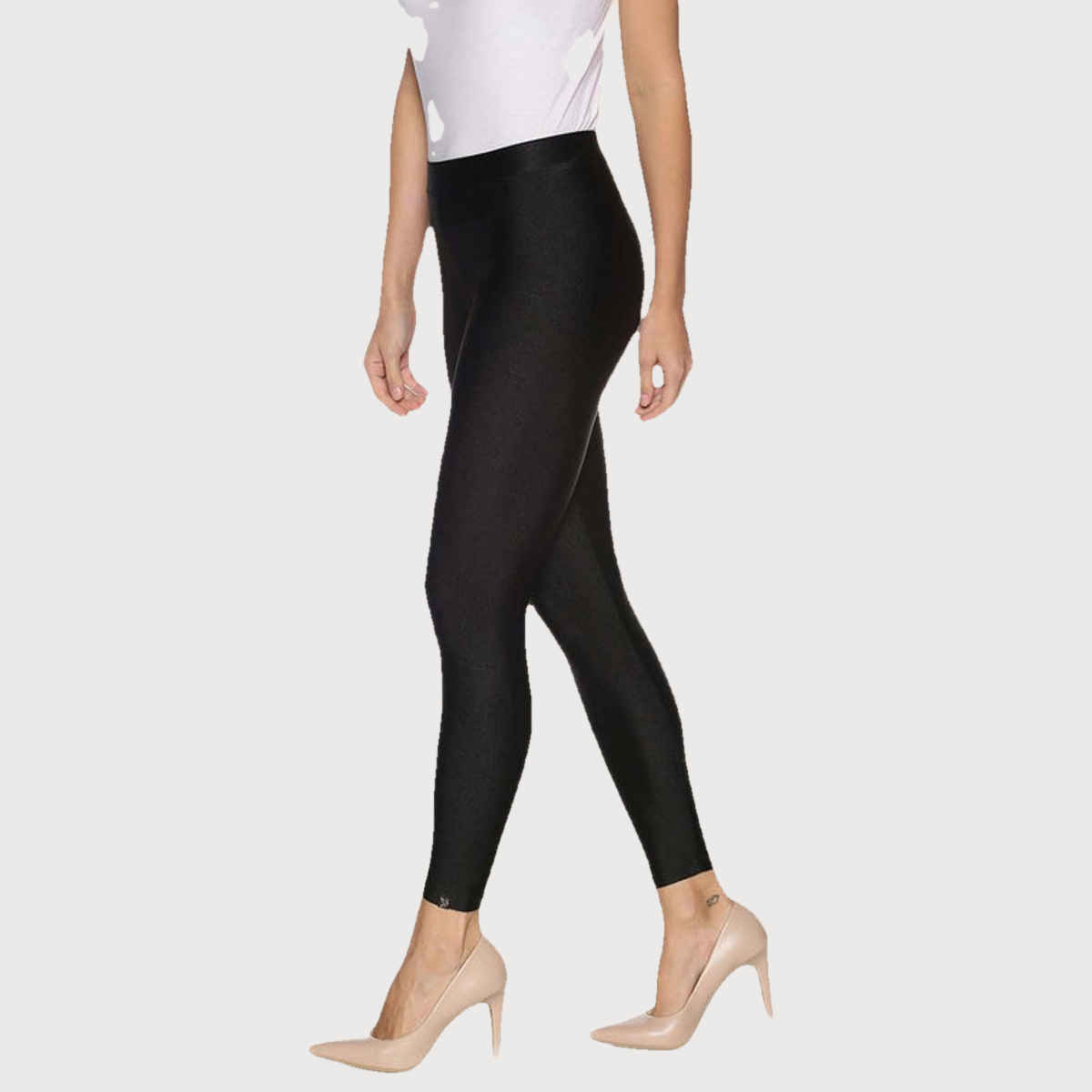 Twin Birds Women's Shimmer Legging | Black Pearl - L