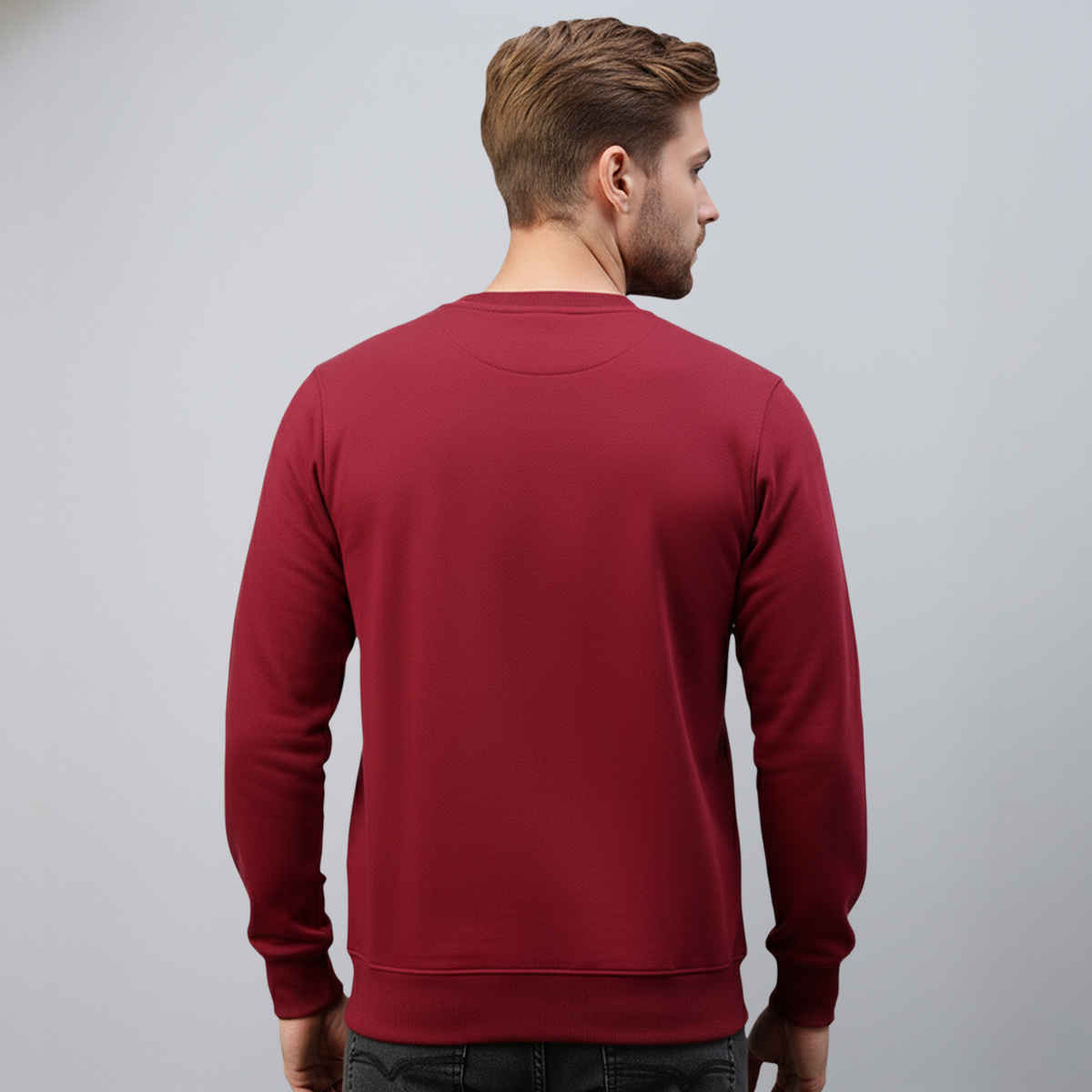 Lux Cozi Men's Sweatshirt Warmth Meets Everyday Fashion | Maroon - XL