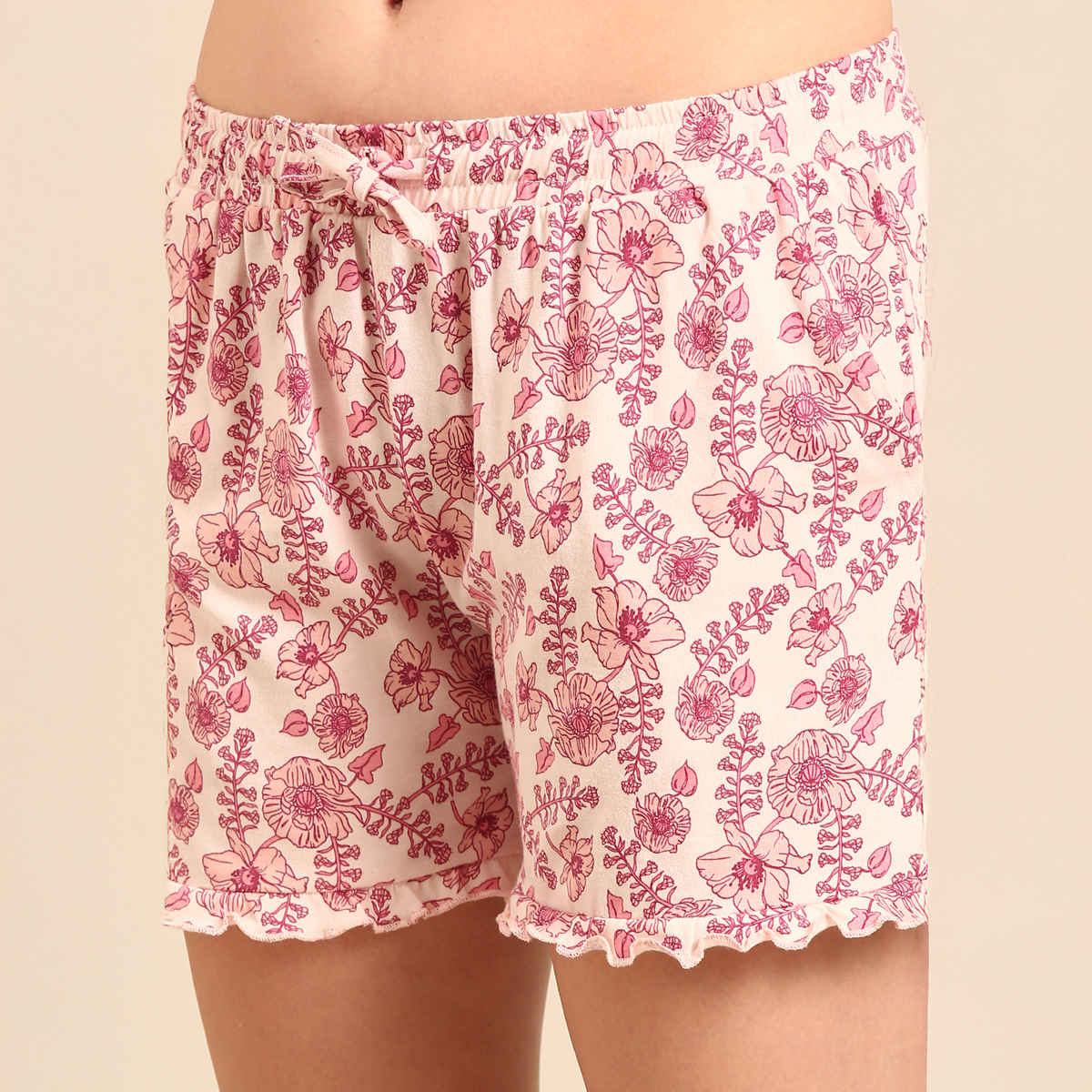 Pepe Jeans Womens Floral Premium Cotton Women Nightsuit - Pack of 1 (L) Comfort Fit