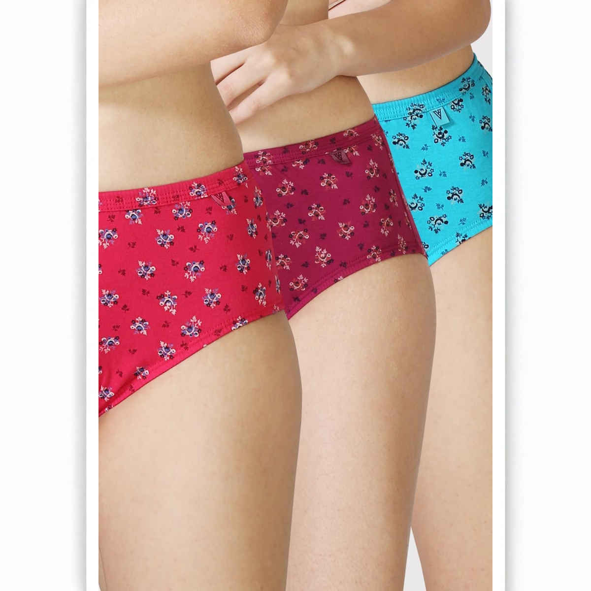 Van Heusen Women Pack of 3 Anti Bacterial Waistband Hipster Panty |M |Colour May Vary