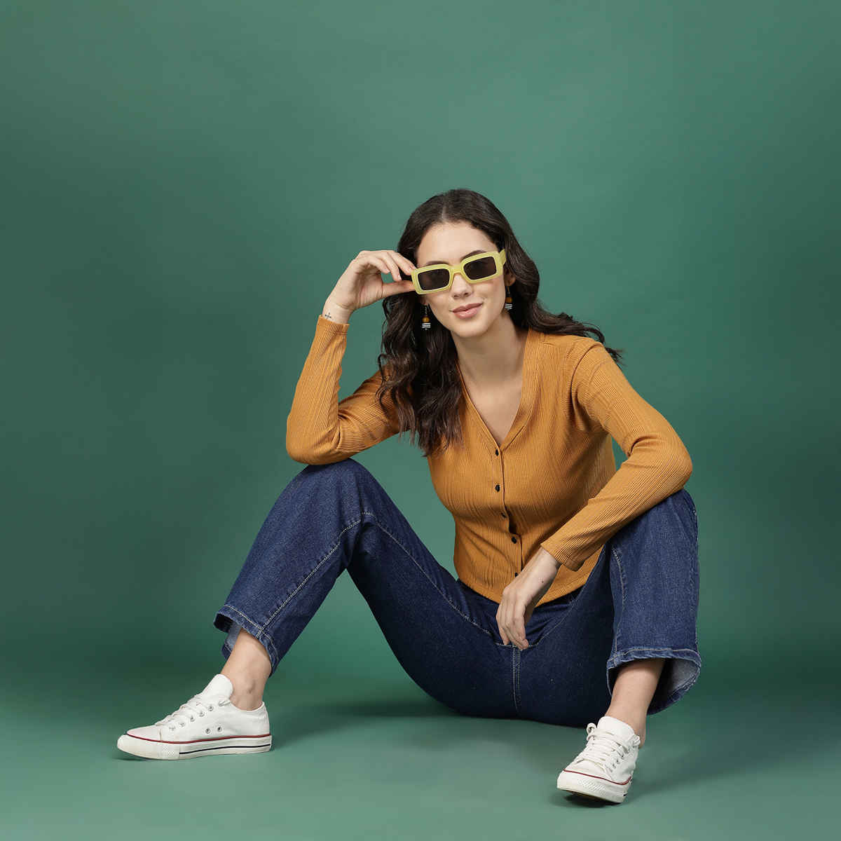 Rigo Women Rib Crop Top | Light Brown - L