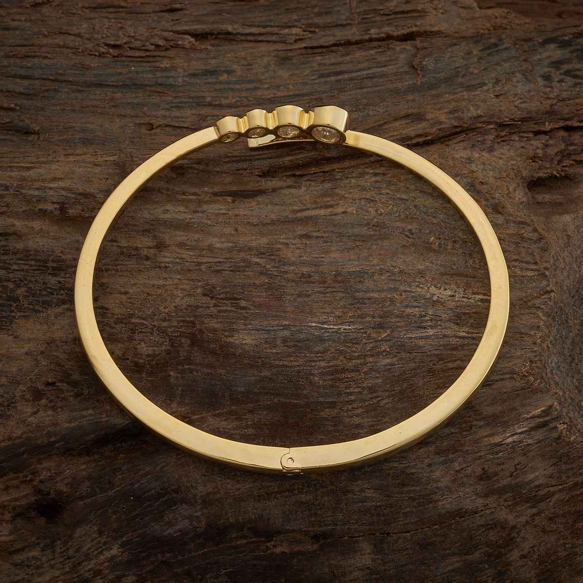 Kushal s Fashion Jewellery White Gold-Plated Party Zircon Kada | 418802