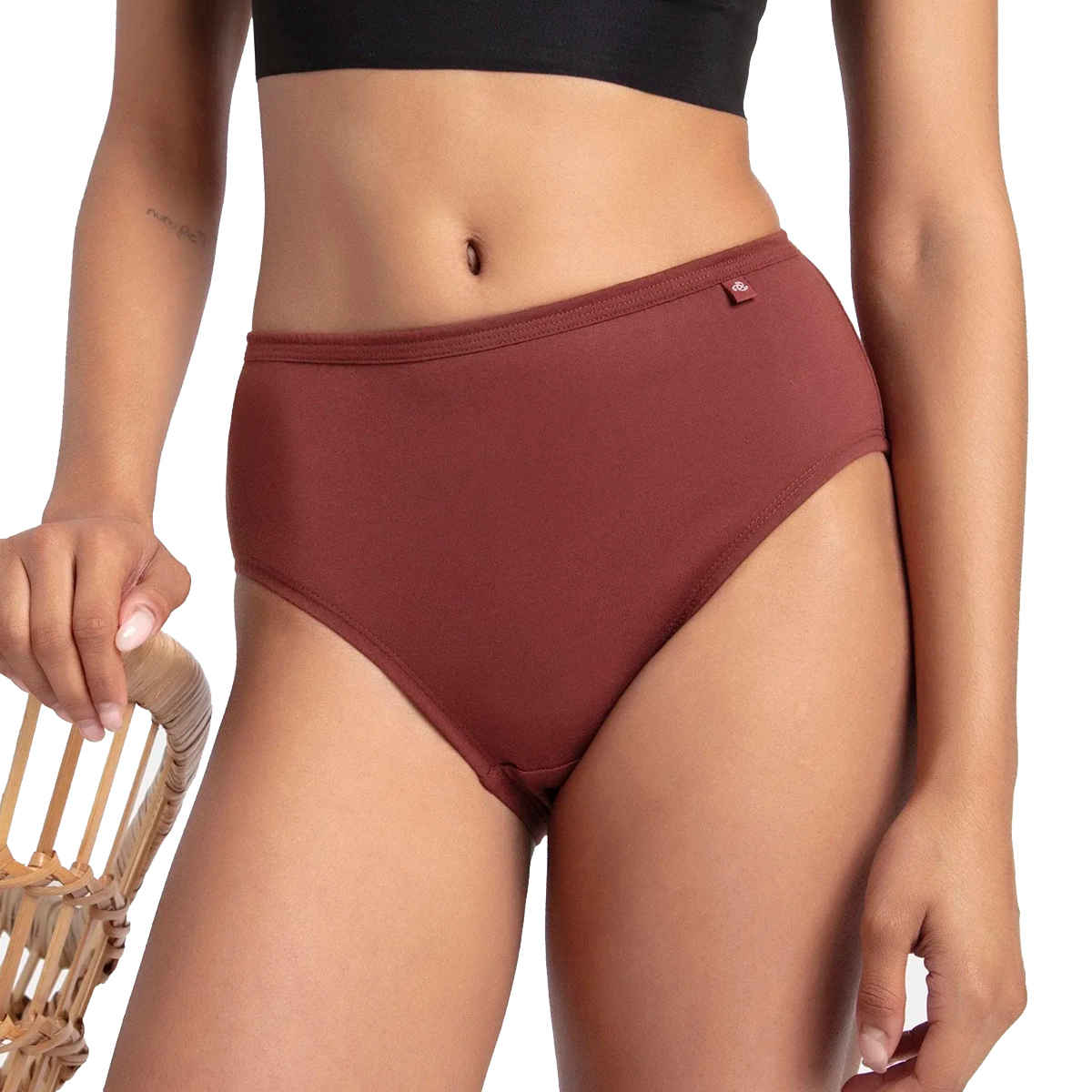 Jockey 1406 Women's Super Combed Cotton Underwear Mid Waist Hipster Panty|PO3 | Multicolor Dark assorted-XL