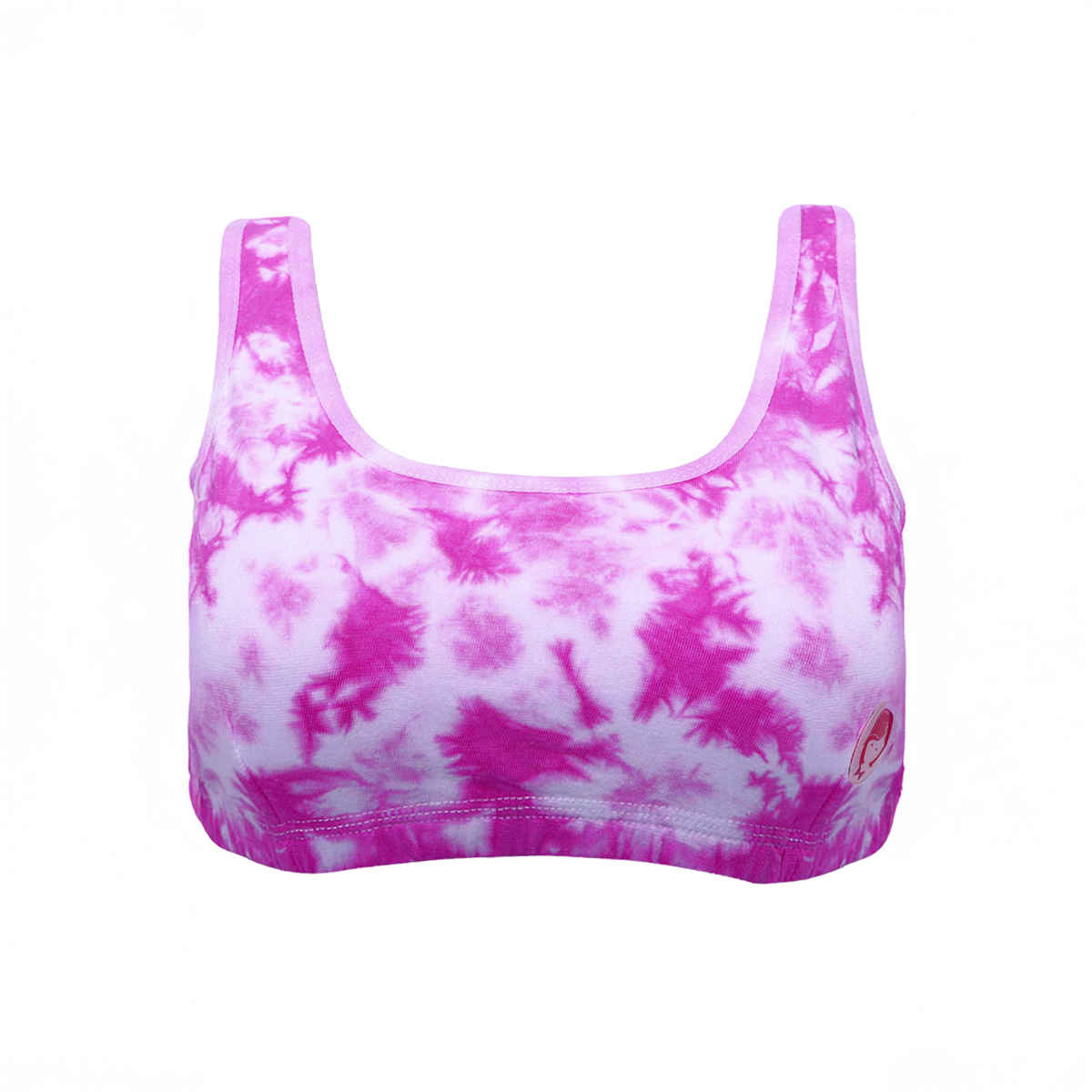 D'chica Girls Tie and Dye Print Non Padded Non Wired Teenager Bra | Pink - XXS